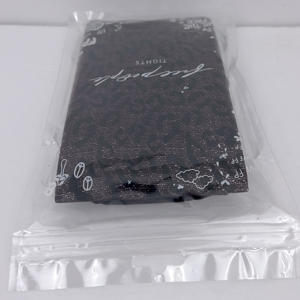 FREE PEOPLE TIGHTS, BROW & BLACK COLOR, ONE SIZE FITS ALL,94%POLYAMID 6%ELASTANE - Picture 11 of 16